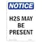 Signmission Safety Sign, OSHA Notice, 5" Height, H2S May Be Present Sign, Portrait, 10PK OS-NS-D-35-V-13189-10PK - alternate 1